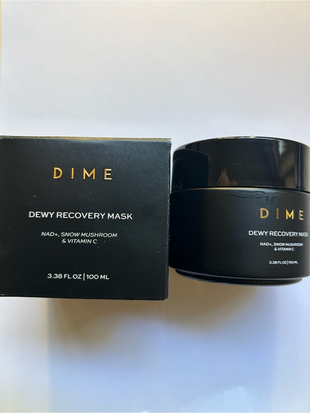 DIME Dewy Recovery Mask — Black Hydrating Face Mask
